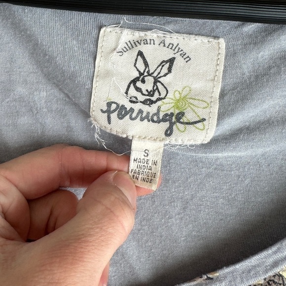 Anthropologie Porridge Printed Tab Sleeve Top - Picture 3 of 3